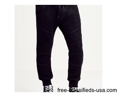 True Religion Coated Moto Sweatpants for Men | free-classifieds-usa.com - 1