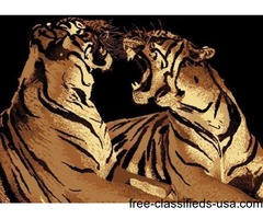5x8 Safari Tiger Rug | free-classifieds-usa.com - 1