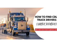 How To Find CDL Truck Drivers - Carrier Intelligence | free-classifieds-usa.com - 1