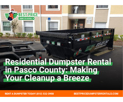 Get a Residential Dumpster in Pasco County Today! | free-classifieds-usa.com - 1