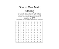 One to one Math tutoring (SAT included) | free-classifieds-usa.com - 1