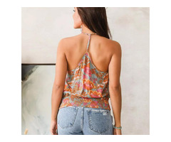 Surplice Floral Cropped Tank Top | free-classifieds-usa.com - 4