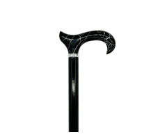 Buy Classy Canes Black and White Swirl Handle on Black Shaft Online | free-classifieds-usa.com - 1