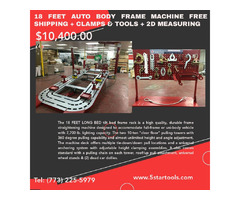 18 FEET AUTO BODY FRAME MACHINE FREE SHIPPING + CLAMPS & TOOLS + 2D MEASURING | free-classifieds-usa.com - 1