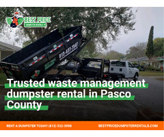 Trusted Waste Management Dumpster Rental in Pasco County | free-classifieds-usa.com - 1