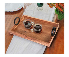Elevate Your Table with a Wooden Service Tray from Inox Artisans | free-classifieds-usa.com - 1