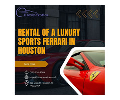 Rental of a luxury sports Ferrari in Houston | free-classifieds-usa.com - 1