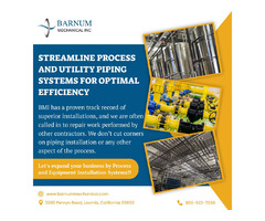 Streamline Process and Utility Piping Systems for Optimal Efficiency-Barnum Mechanical | free-classifieds-usa.com - 1