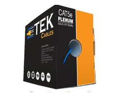  Cat5e Plenum 1000ft Bare Copper 24awg cable Blue | free-classifieds-usa.com - 1