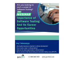 Job-Oriented Webinar on QA Software Testing and Its Career Opportunities | free-classifieds-usa.com - 1
