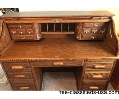 Antique Oak Roll Top Desk | free-classifieds-usa.com - 1