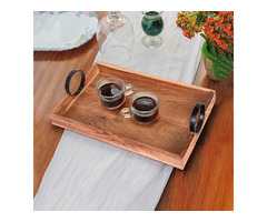 Carry Tradition - Exquisite Wooden Tray with Sturdy Handle | free-classifieds-usa.com - 1