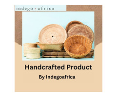 Elegant Striped Braided Raffia Floor Basket - Indego Africa | free-classifieds-usa.com - 1