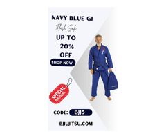 Navy Blue BJJ Gi - Up to 20% Off at Bravo | free-classifieds-usa.com - 1
