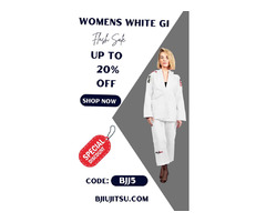 Women's White Jiu Jitsu Gi - Up to 20% OFF at Bravo | free-classifieds-usa.com - 1