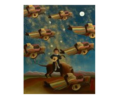 Rousseau's Music of the Night Oil on canvas by Mitsuru Watanabe | free-classifieds-usa.com - 1