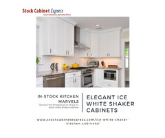 Elevate Your Kitchen with Ice White Shaker Cabinets from Stock Cabinet Express		 | free-classifieds-usa.com - 1