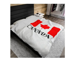 Canada Pillow Sham and CANADA Velveteen Plush Blanket | free-classifieds-usa.com - 2
