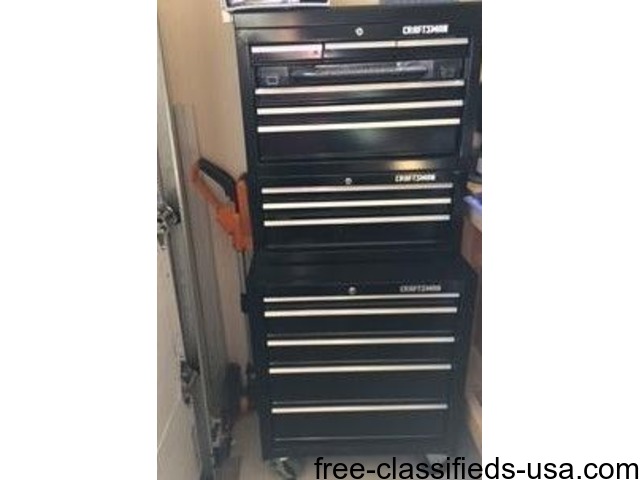 Craftsman Tool Chest Combo 3 Pc 14 Drawers Black Tools