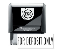 Large Narrow For Deposit Only Self-Inking Stamp | free-classifieds-usa.com - 1