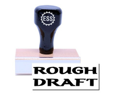 Large Bold Rough Draft Rubber Stamp | free-classifieds-usa.com - 1