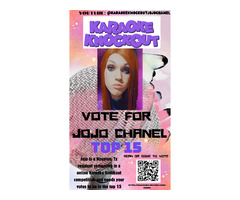 VOTE JOJO CHANEL FOR THE KARAOKE KNOCKOUT COMPETITION  | free-classifieds-usa.com - 1