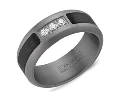 Crown Ring Grey Tantalum Diamond Wedding Band | free-classifieds-usa.com - 1