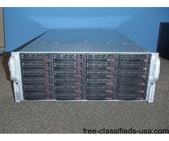 Supermicro 24 Bay Chassis SAS846TQ Server AMD QC 1.80GHz 16GB H8DME-2 | free-classifieds-usa.com - 1