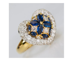 A Exceptional Vintage diamond Ring crafted in 18K Yellow Gold | free-classifieds-usa.com - 1