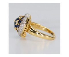A Exceptional Vintage diamond Ring crafted in 18K Yellow Gold | free-classifieds-usa.com - 2