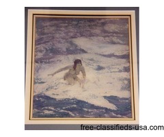 Norman lindsay watercolour bather full | free-classifieds-usa.com - 2