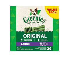 Greenies Dog Dental Treats Original Large 36-Oz, 24 Count | free-classifieds-usa.com - 1