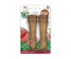 Nylabone Healthy Edibles All-Natural Long Lasting Roast Beef Dog Chew Treats Roast Beef, XL/Souper - | free-classifieds-usa.com - 1