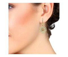 Vivaan's Sunflame Diamond Earrings -18K Yellow Gold Elegance for a Brighter Future — VIVAAN | free-classifieds-usa.com - 2