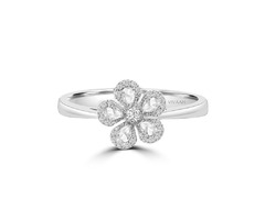 VIVAAN Chamomile Flower Ring: Rose Cut Diamond Elegance | free-classifieds-usa.com - 1