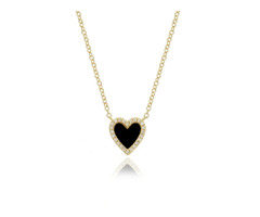 Black Onyx Heart Necklace | free-classifieds-usa.com - 1