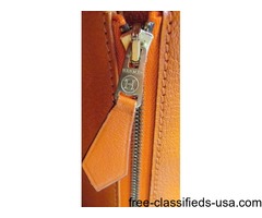 Hermes Birkin 35 cm Veau Gulliver Leather Satchel in Orange Gold Plated Fittings | free-classifieds-usa.com - 4
