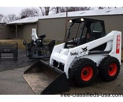 1999 BOBCAT 863 SKID STEER LOADER WITH 811 BACKHOE ATTACHMENT | free-classifieds-usa.com - 1