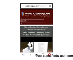 Web Colleagues Real Home Typing Data Entry Partnerships | free-classifieds-usa.com - 1