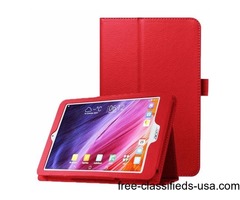 For Iconia One 8 Red Litchi Texture Horizontal Flip Leather Case with Holder | free-classifieds-usa.com - 1
