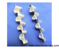 Rare and Fabulous Handmade Sterling Silver Modernist Post Earrings | free-classifieds-usa.com - 1