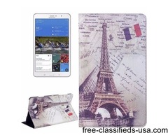 For Tab S 8.4 Eiffel Tower Pattern Flip Leather Case with Holder | free-classifieds-usa.com - 1