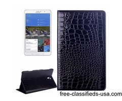 For Tab S 8.4 Black Crocodile Texture Flip Leather Case with Holder | free-classifieds-usa.com - 1