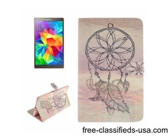 For Tab S 8.4 Windbell Pattern Leather Case with Holder, Card Slots & Wallet | free-classifieds-usa.com - 1