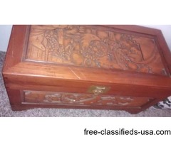 Oriental Hand-Carved Trunk | free-classifieds-usa.com - 1