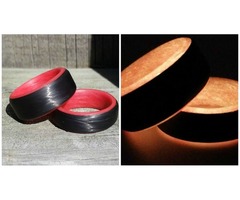 Latest Design Carbon Fiber Glow Ring - Red | free-classifieds-usa.com - 1