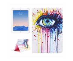 For iPad Air 2/iPad 6 Eye Pattern Leather Case with Holder | free-classifieds-usa.com - 1