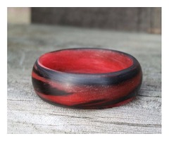 Carbon Fiber Marbled Glow Ring-Red | free-classifieds-usa.com - 2
