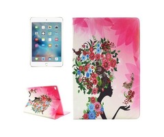 For iPad Pro 12.9" Colorful Flower Pattern Diamond Flip Leather Case with Holder | free-classifieds-usa.com - 1