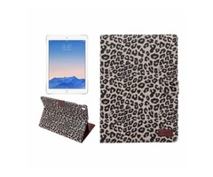 For iPad Pro 9.7" Brown Leopard Leather Smart Case with Holder | free-classifieds-usa.com - 1
